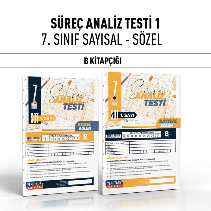 Y.TARZ 07.SINIF SÜREÇ ANALİZ TEST SY/SZ 1-B -24-25